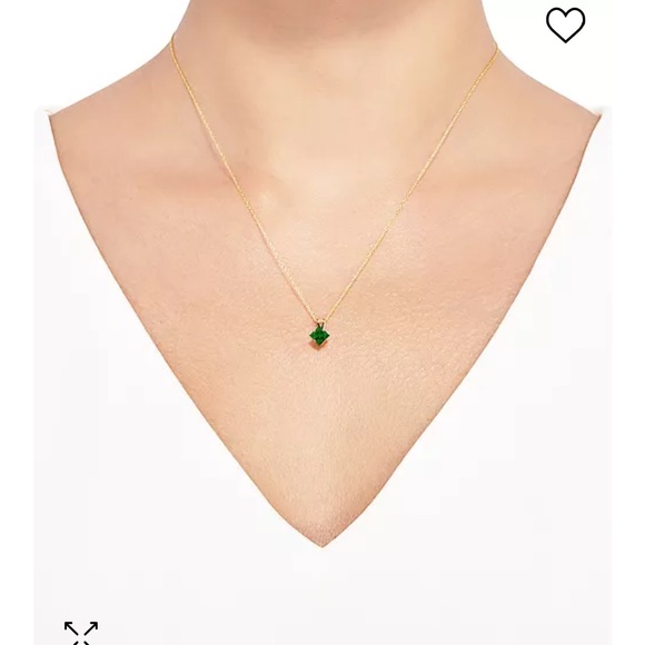 Gemstone 18" Pendant Necklace in 14k Gold - Picture 2 of 4